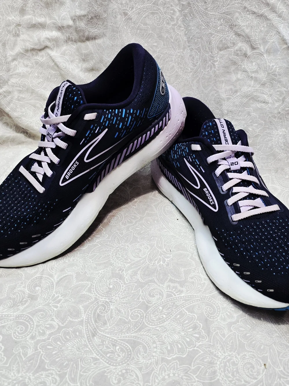 Brooks Glycerin GTS 20 Women's Running Shoes Size 10 B Medium Blue Purple